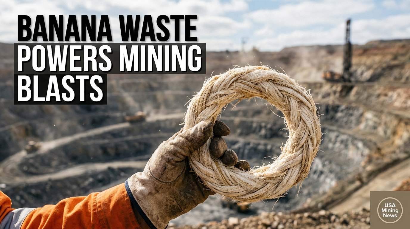 Banana waste finds new role in Australian mining blast operations - Mining Industry News
