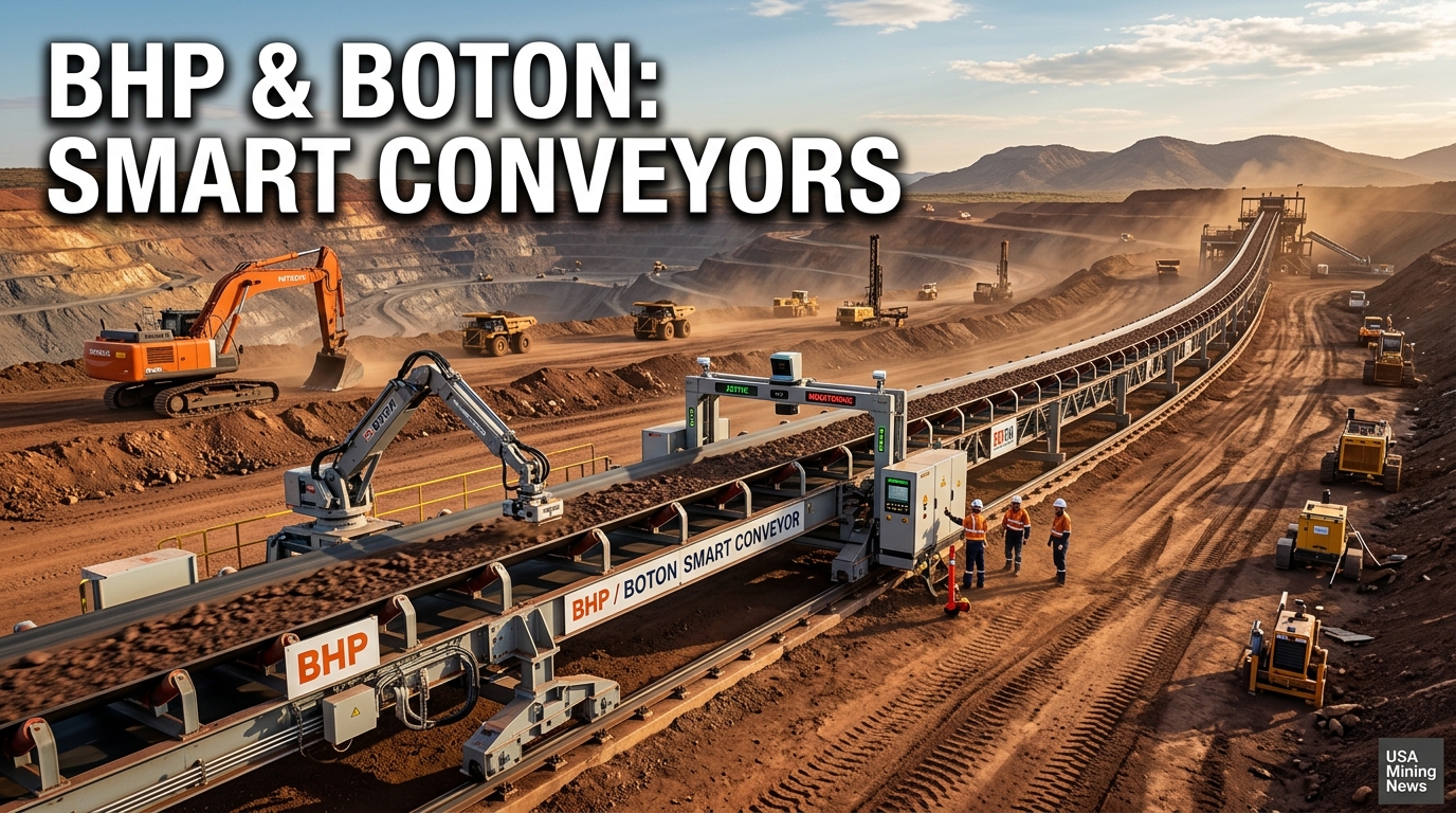BHP, BOTON sign agreement for mining conveyor systems
