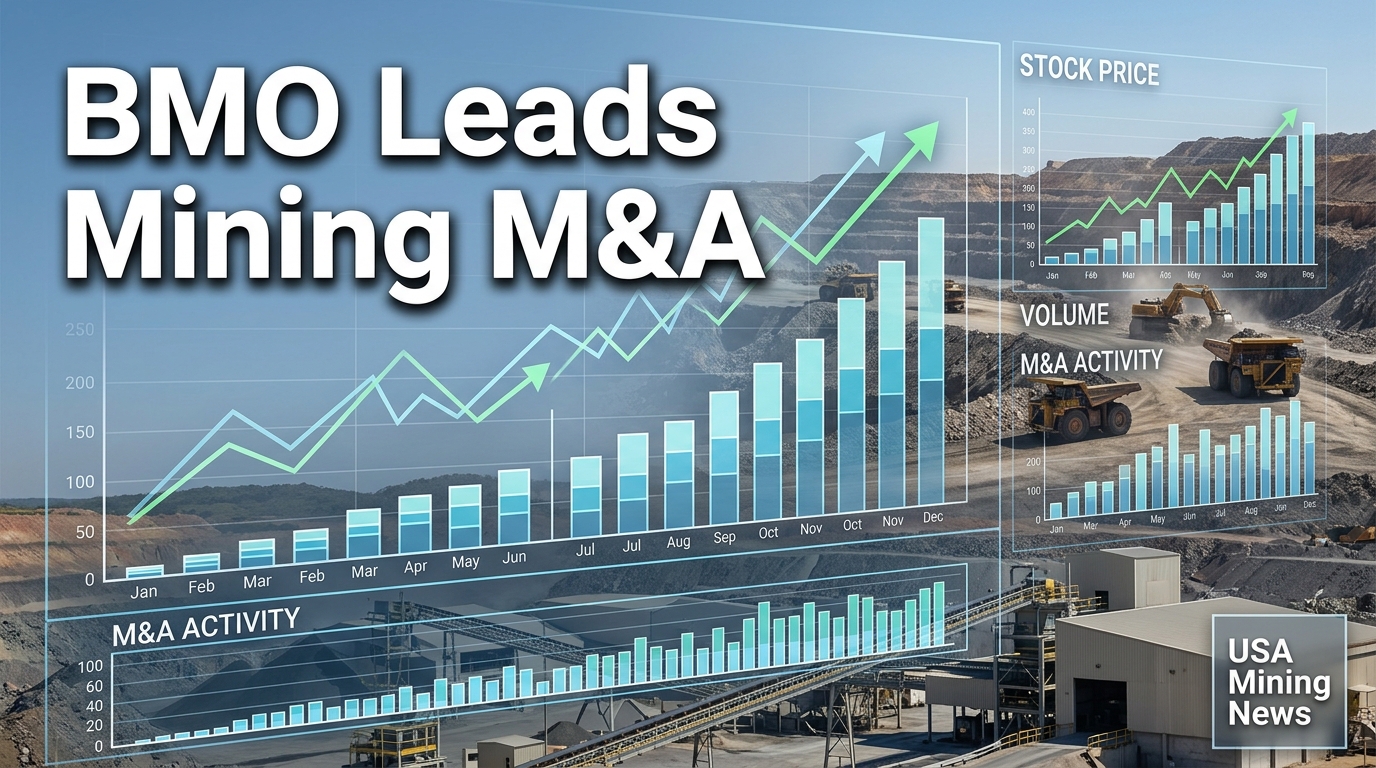 BMO Capital Markets leads M&A financial advice in mining for Q1 2026 - Mining Industry News