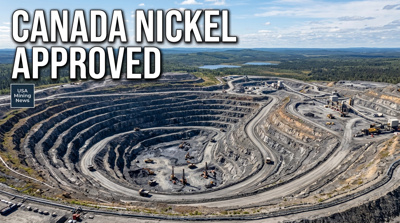 Canada Nickel’s Crawford project gains federal approval - Mining Industry News