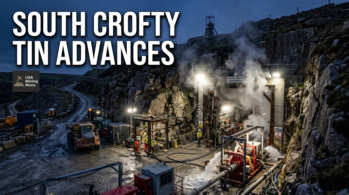 Cornish Metals advances underground works at South Crofty tin project - Mining Industry News