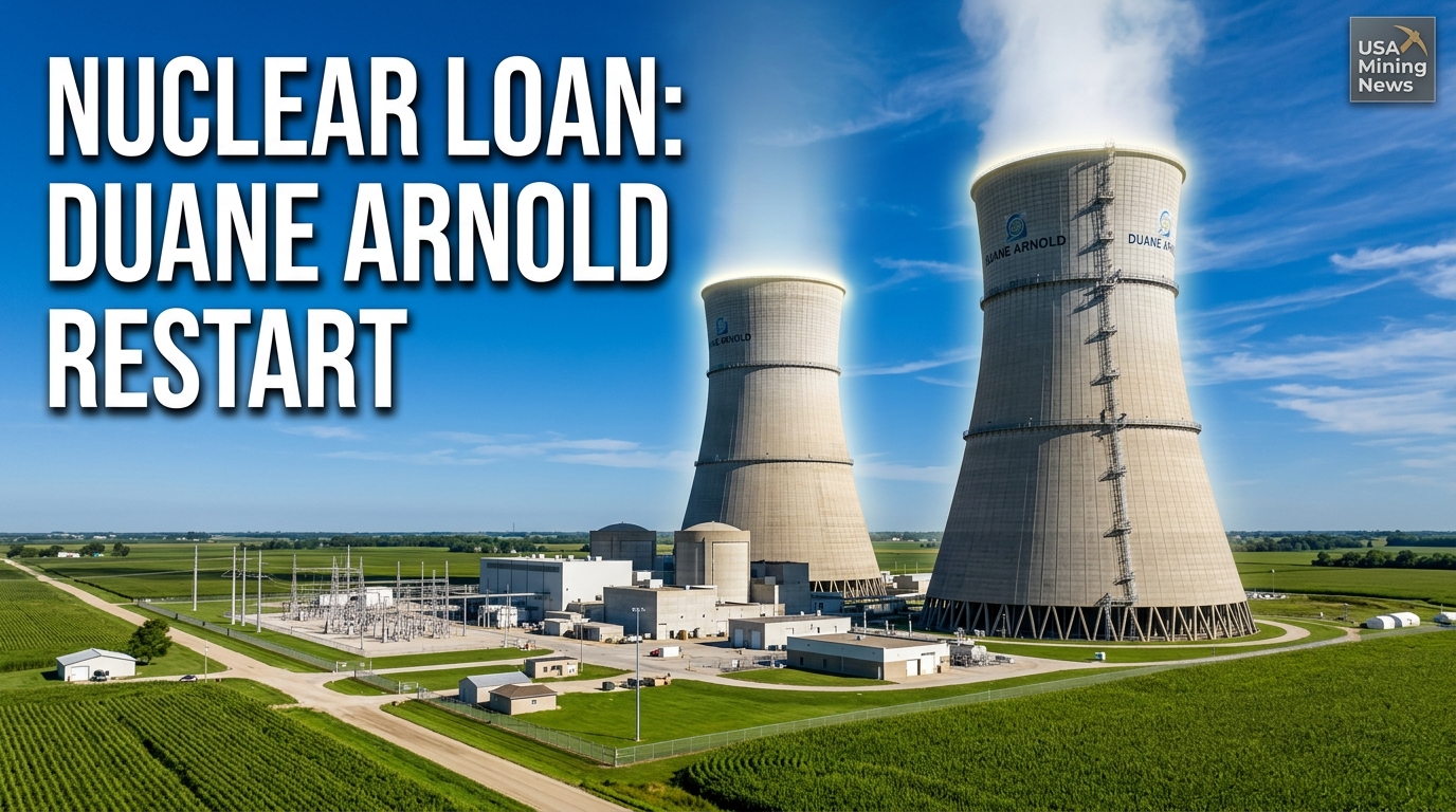 Energy Department Closes $1.9 Billion Loan to Restart Duane Arnold Nuclear Plant - Mining Industry News