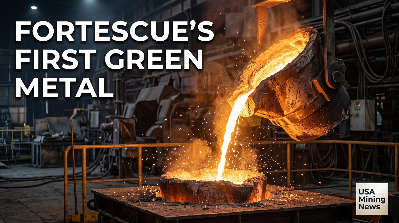 Fortescue’s Green Metal Project produces first hot metal - Mining Industry News