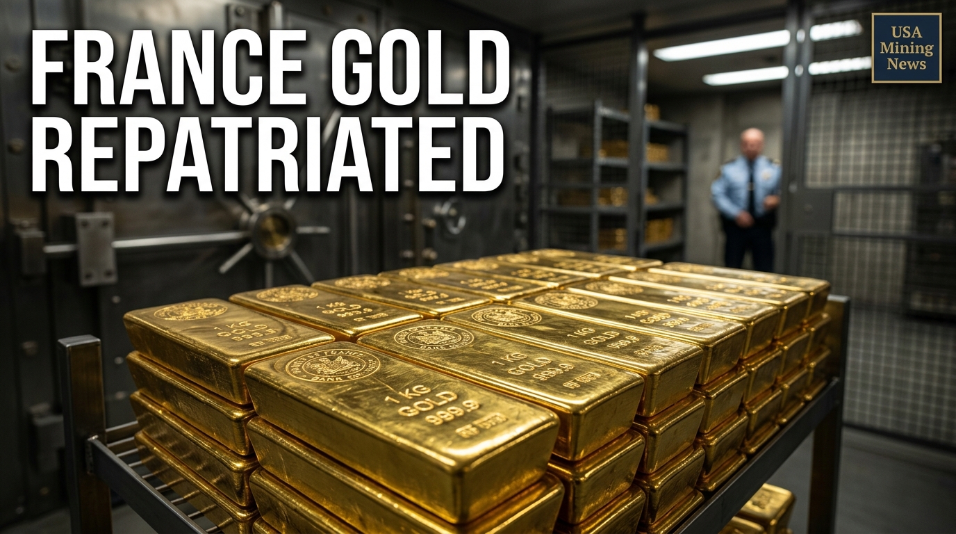 France pulls last gold held in US for $15B gain - Mining Industry News