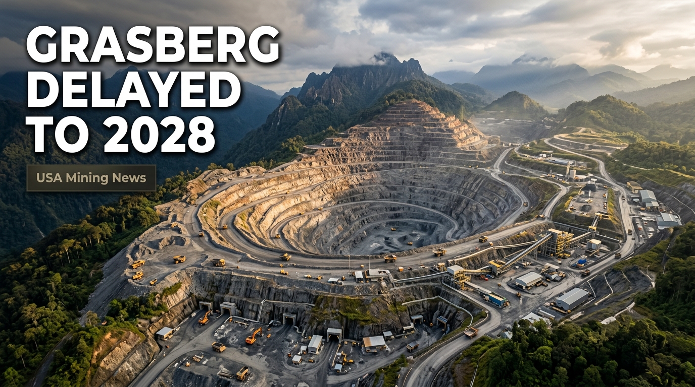 Freeport delays Grasberg full restart to early 2028 - Mining Industry News