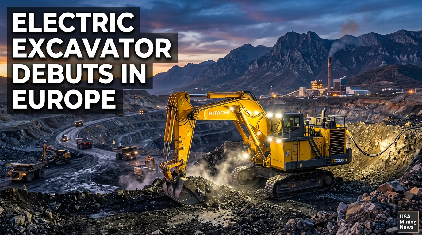 Hitachi delivers electric excavator to Rudnik uglja Pljevlja