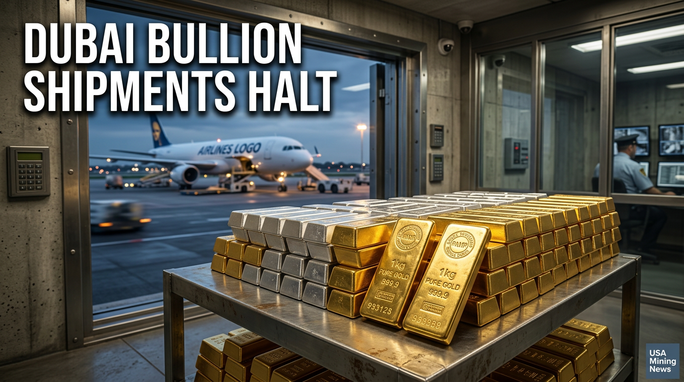 Middle East tensions stall gold and silver shipments in Dubai - Mining Industry News