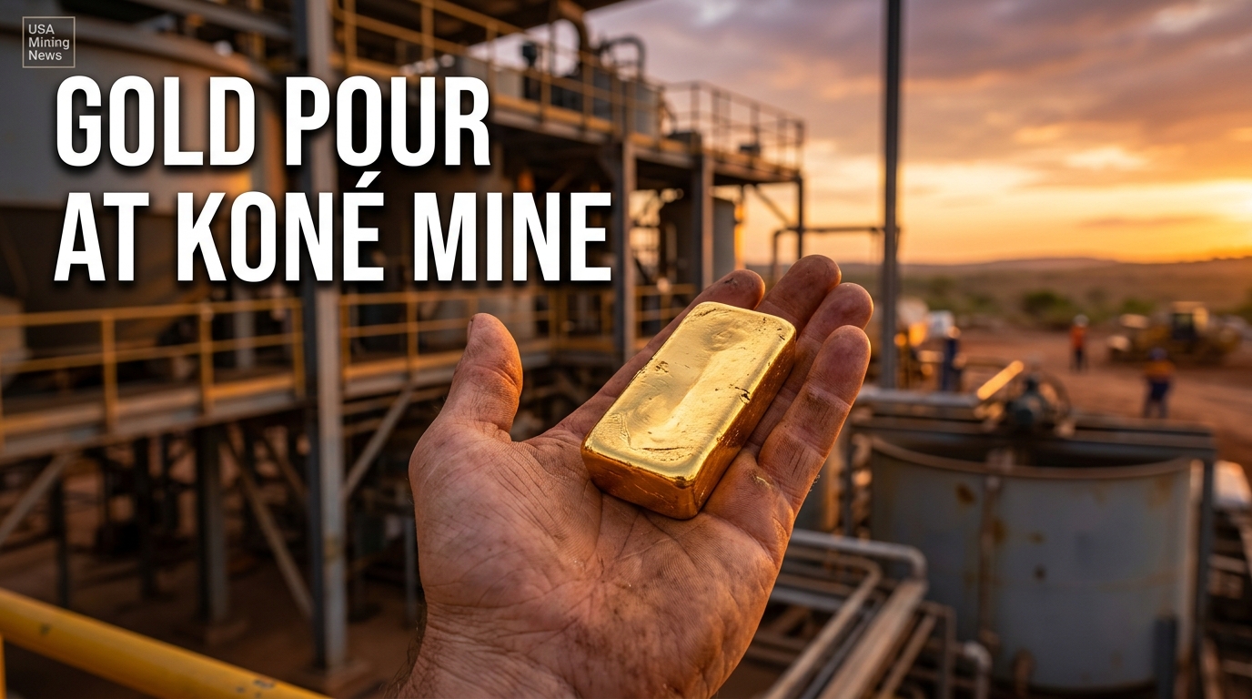 Montage Gold delivers first gold pour at Koné mine - Mining Industry News