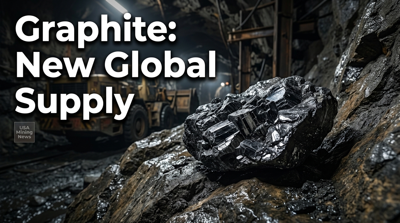 Natural graphite production is growing, as well as being geographically rebalanced