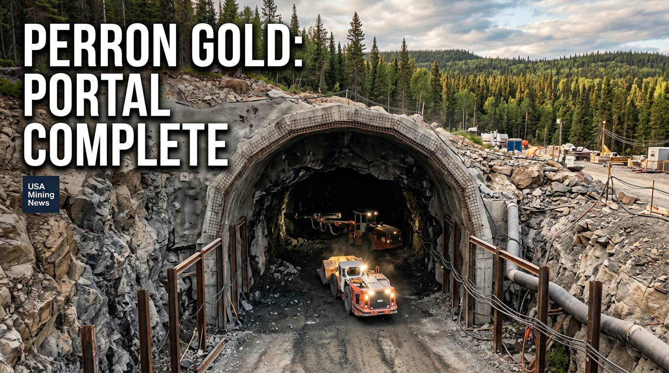 Portal blasting concludes at Amex Gold’s Perron Gold Project - Mining Industry News