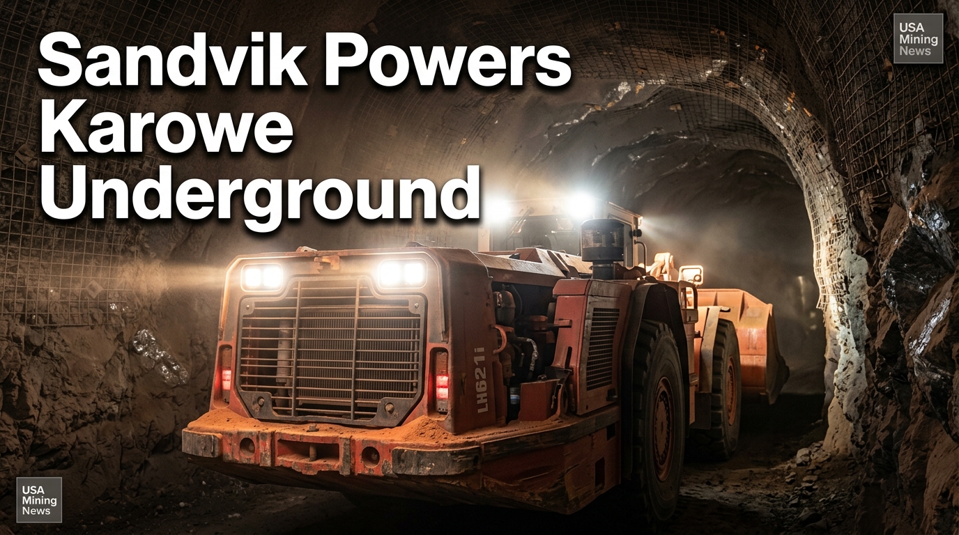 Sandvik receives orders for underground fleet at Karowe mine