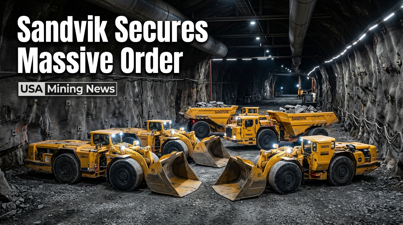 Sandvik receives underground equipment order from CoMinVi - Mining Industry News