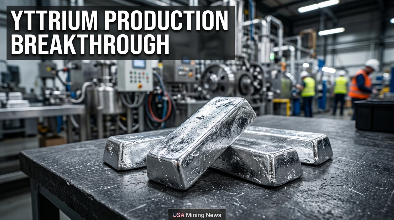 USA Rare Earth produces initial yttrium metal - Mining Industry News